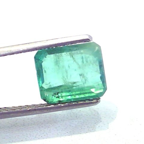 3.30 Ct Unheated Untreated Natural Zambian Emerald Gemstone
