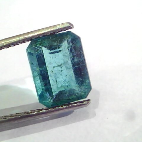 3.38 Ct Untreated Natural Zambian Emerald Gemstone Panna AAA