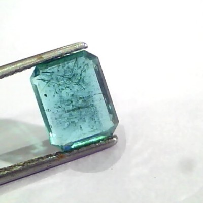 3.38 Ct Untreated Natural Zambian Emerald Gemstone Panna AAA
