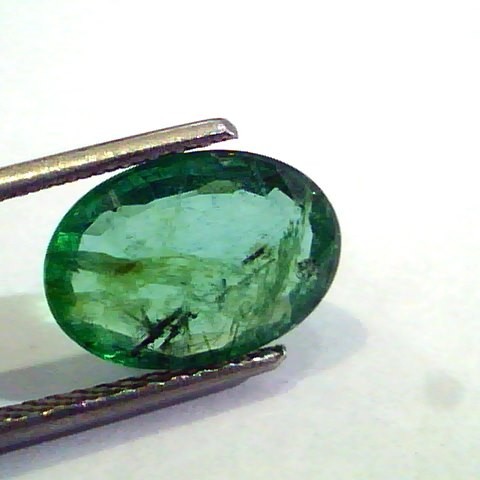 3.32 Ct Untreated Natural Zambian Emerald Gemstone Panna stone