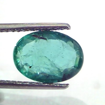 3.32 Ct Untreated Natural Zambian Emerald Gemstone Panna AAA