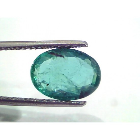 3.32 Ct Untreated Natural Zambian Emerald Gemstone Panna AAA