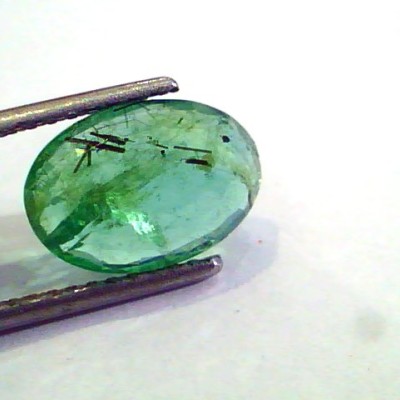 3.32 Ct Untreated Natural Zambian Emerald Gemstone Panna stone