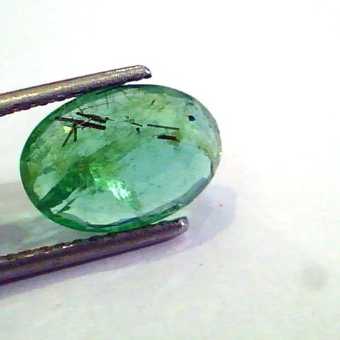 3.32 Ct Untreated Natural Zambian Emerald Gemstone Panna stone