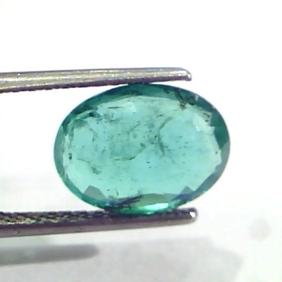 3.32 Ct Untreated Natural Zambian Emerald Gemstone Panna AAA