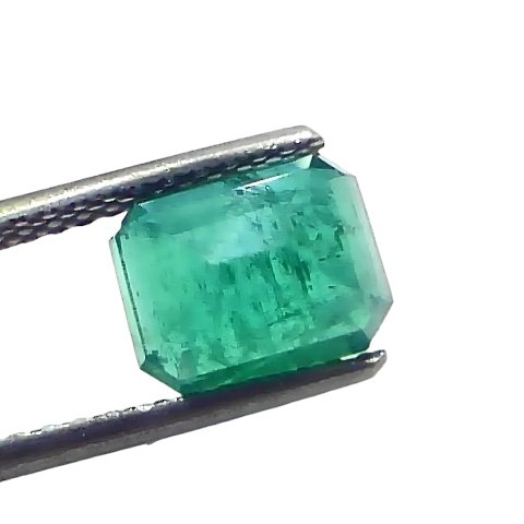 3.33 Ct GII Certified Untreated Natural Zambian Emerald Panna AAA 3.33 Ct GII Certified Untreated Natural Zambian Emerald Panna AAA