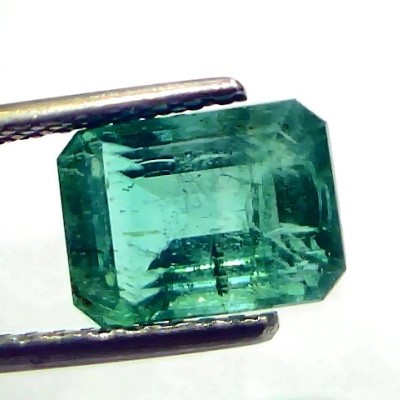 3.34 Ct GII Certified Untreated Natural Zambian Emerald Gemstone AAA