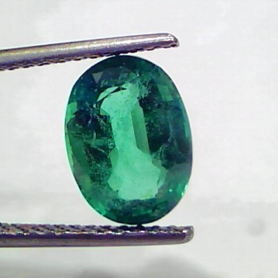 3.36 Ct GII Certified Untreated Natural Zambian Emerald Gems AAAAA