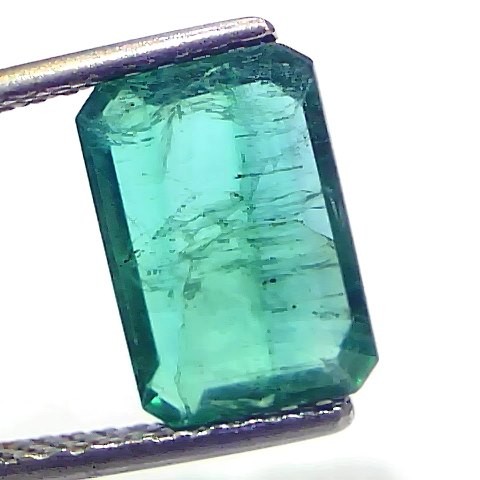 3.36 Ct GII Certified Untreated Natural Zambian Emerald Gemstones