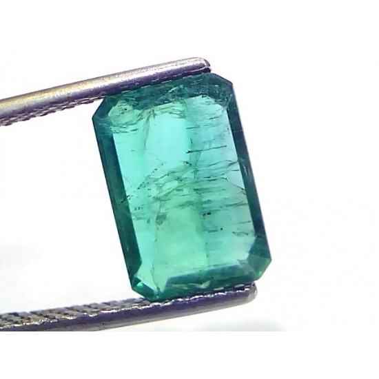 3.36 Ct GII Certified Untreated Natural Zambian Emerald Gemstones