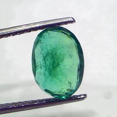 3.36 Ct GII Certified Untreated Natural Zambian Emerald Gems AAAAA