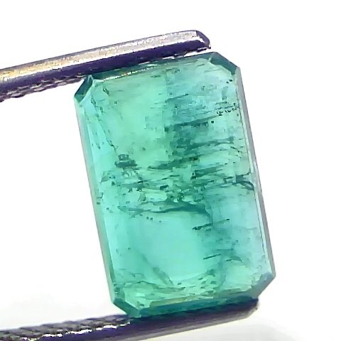 3.36 Ct GII Certified Untreated Natural Zambian Emerald Gemstones