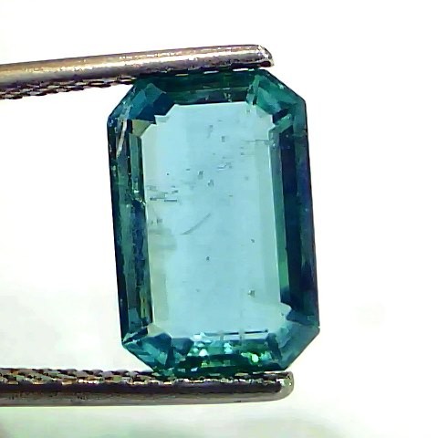 3.36 Ct GII Certified Untreated Natural Zambian Emerald Gemstone Panna AA
