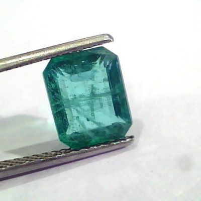 3.45 Ct Untreated Natural Zambian Emerald Gemstone Panna AAA