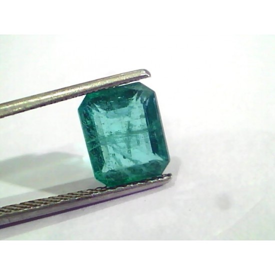 3.45 Ct Untreated Natural Zambian Emerald Gemstone Panna AAA
