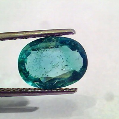 3.37 Ct Untreated Natural Zambian Emerald Gemstone Panna AA++