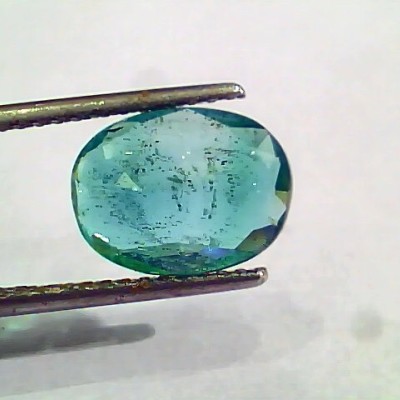 3.37 Ct Untreated Natural Zambian Emerald Gemstone Panna AA++