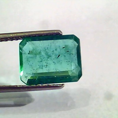 3.38 Ct Untreated Natural Zambian Emerald Gemstone Panna AA++