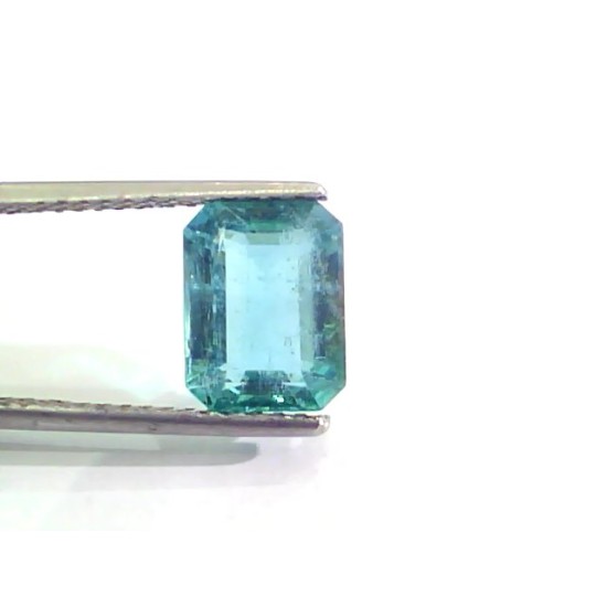 3.39 Ct Untreated Natural Zambian Emerald Gemstone Panna AAAAA