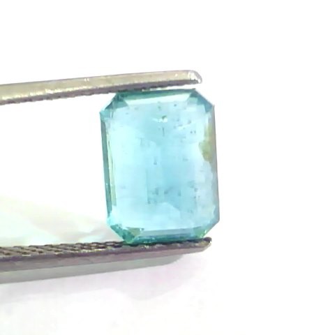 3.39 Ct Untreated Natural Zambian Emerald Gemstone Panna AAAAA