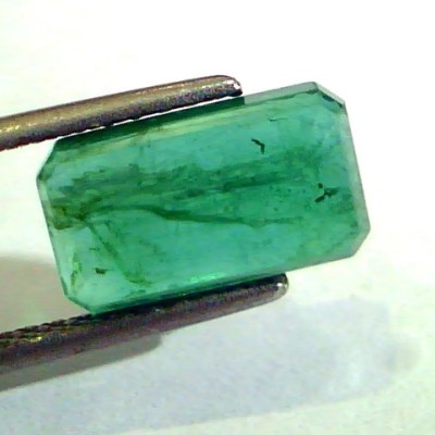 3.44 Ct Unheated Untreated Natural Zambian Emerald Gemstone AA