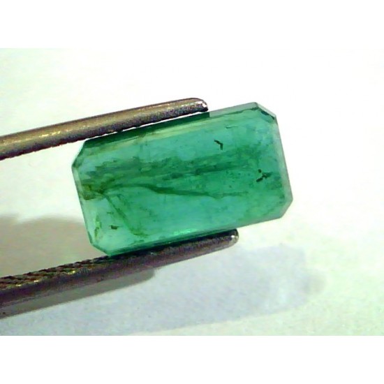 3.44 Ct Unheated Untreated Natural Zambian Emerald Gemstone AA