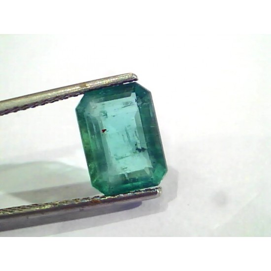 3.47 Ct Untreated Natural Zambian Emerald Gemstone Panna AAA
