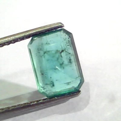 3.47 Ct Untreated Natural Zambian Emerald Gemstone Panna AAA