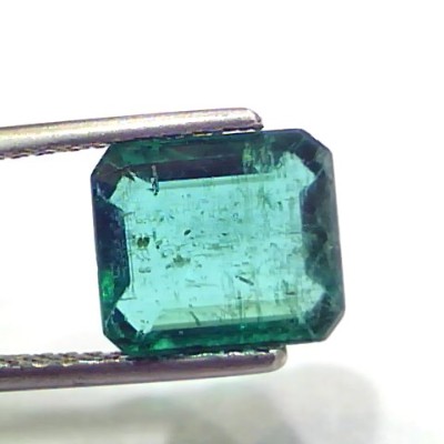 3.42 Ct GII Certified Untreated Natural Zambian Emerald Gemstone