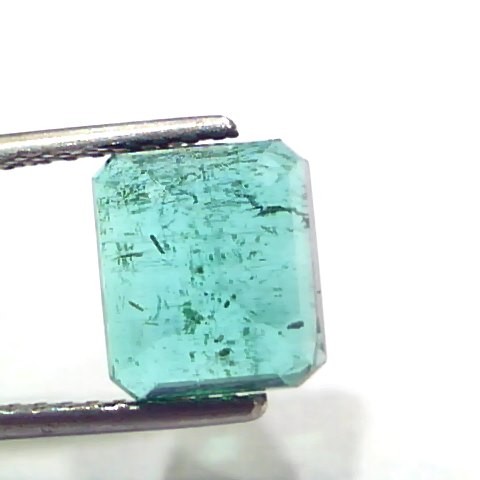 3.42 Ct GII Certified Untreated Natural Zambian Emerald Gemstone