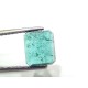 3.42 Ct GII Certified Untreated Natural Zambian Emerald Gemstone