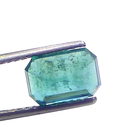 3.42 Ct GII Certified Untreated Natural Zambian Emerald Panna Gemstone 3.42 Ct GII Certified Untreated Natural Zambian Emerald Panna Gemstone
