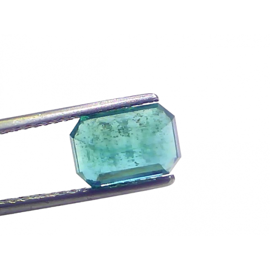 3.42 Ct GII Certified Untreated Natural Zambian Emerald Panna Gemstone