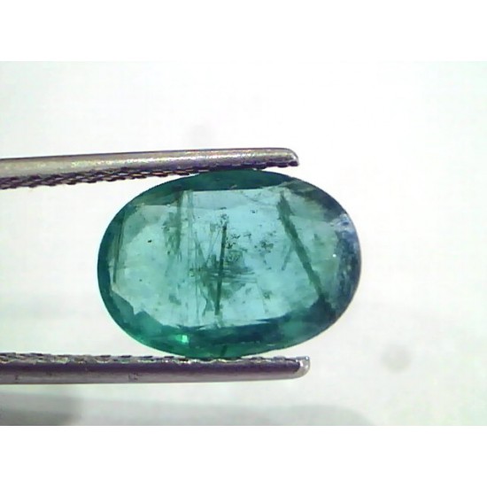 3.49 Ct Untreated Natural Zambian Emerald Gemstone Panna Gems