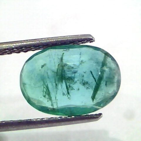3.49 Ct Untreated Natural Zambian Emerald Gemstone Panna Gems