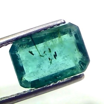 3.48 Ct Certified Untreated Natural Zambian Emerald Panna Gemstone
