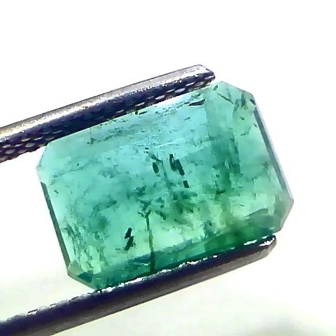 3.48 Ct Certified Untreated Natural Zambian Emerald Panna Gemstone