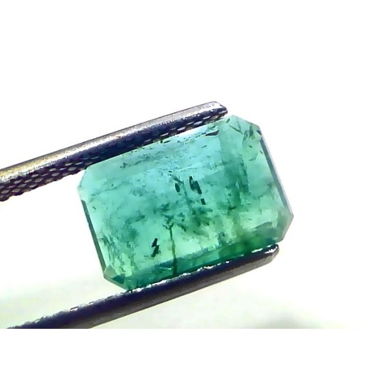 3.48 Ct Certified Untreated Natural Zambian Emerald Panna Gemstone