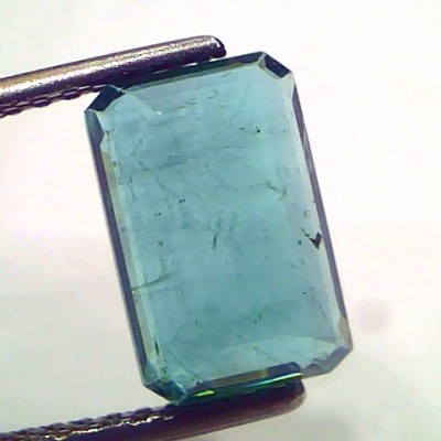 3.49 Ct Certified Untreated Natural Zambian Emerald Gemstone Panna