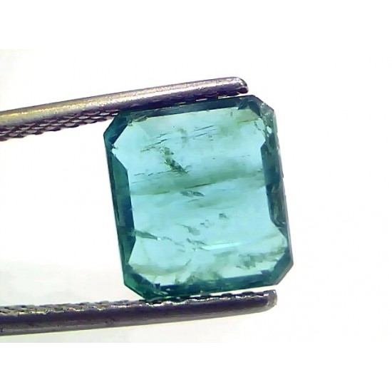 3.57 Ct Certified Untreated Natural Zambian Emerald Gemstone Panna