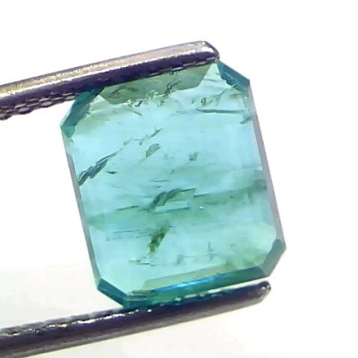 3.57 Ct Certified Untreated Natural Zambian Emerald Gemstone Panna