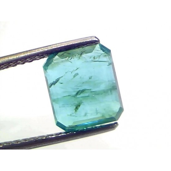 3.57 Ct Certified Untreated Natural Zambian Emerald Gemstone Panna