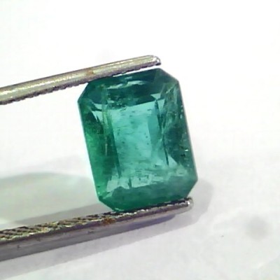 3.58 Ct Untreated Natural Zambian Emerald Gemstone Panna AAA