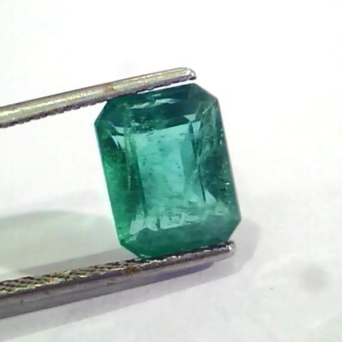 3.58 Ct Untreated Natural Zambian Emerald Gemstone Panna AAA