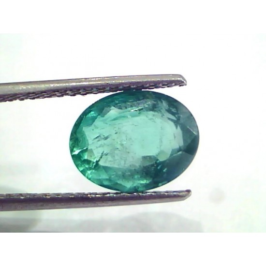 3.52 Ct Untreated Natural Zambian Emerald Gemstone Panna AAA