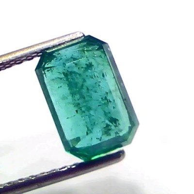 3.53 Ct IGI Certified Untreated Natural Zambian Emerald Gemstone