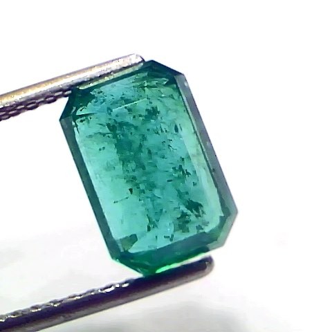 3.53 Ct IGI Certified Untreated Natural Zambian Emerald Gemstone