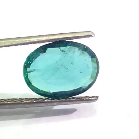 3.57 Ct Untreated Natural Zambian Emerald Gemstone Panna AAAAA