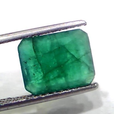 3.64 Ct Certified Untreated Natural Zambian Emerald Panna Gemstone