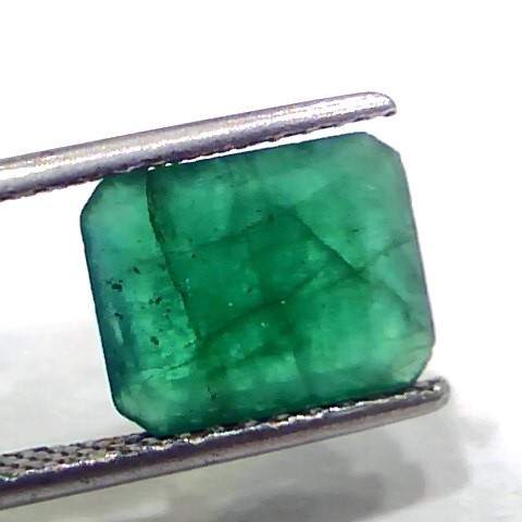 3.64 Ct Certified Untreated Natural Zambian Emerald Panna Gemstone